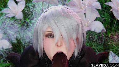 [4K] NieR 2B Automouthful [Slayed]