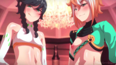 Venti x Aether And Gorou [Theobrobine]