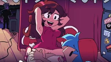 Boyfriend and Girlfriend behind her dad. (SpeedoNSFW)